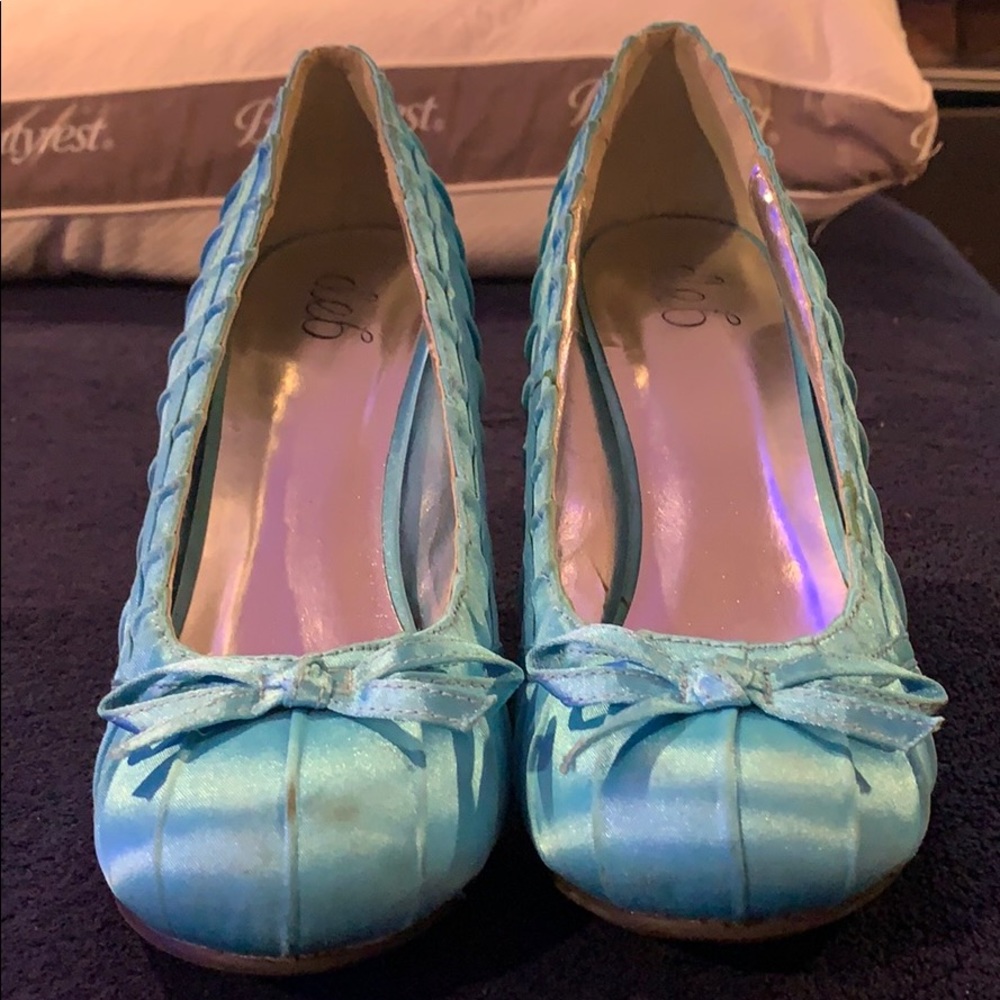 Blue Ribboned Heels